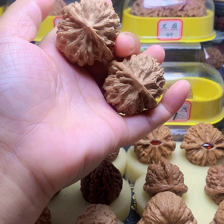 文玩核桃把件白茬苹果