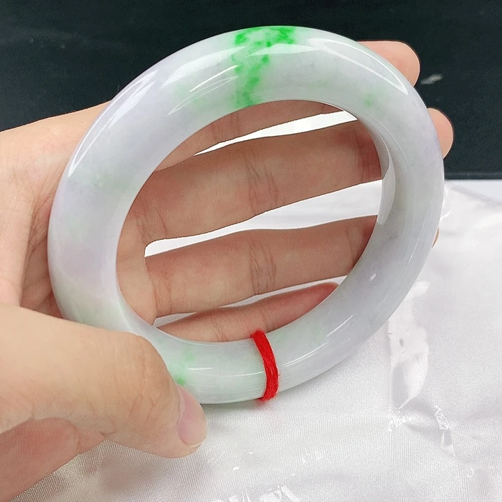 翡翠未镶嵌手镯圈69。78052