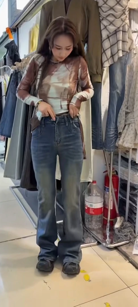 微喇裤女显瘦百搭高弹性
