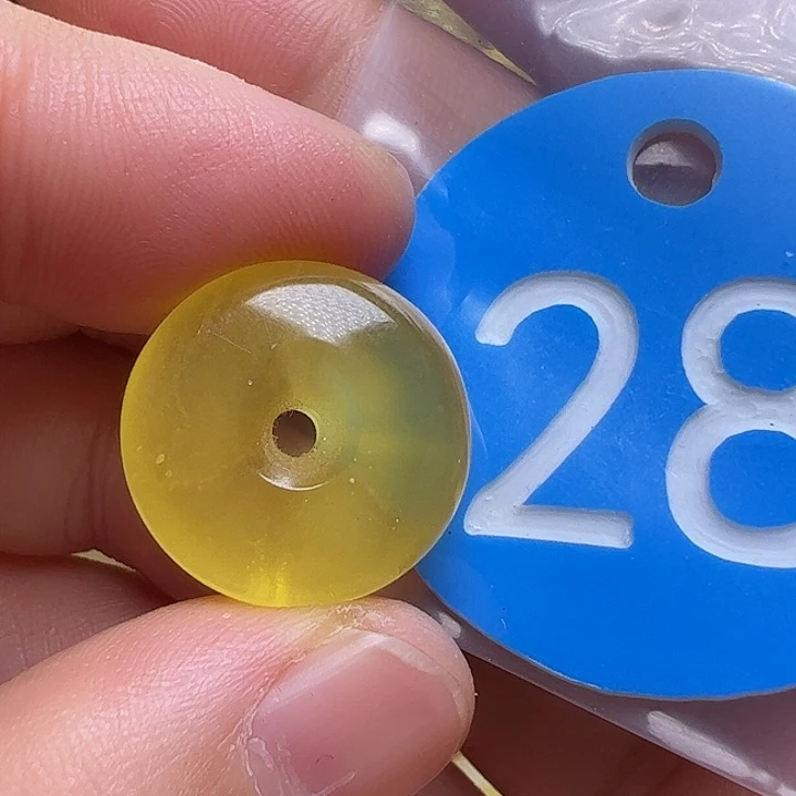 蜜蜡未镶嵌珠宝奇石17.6mm花粉