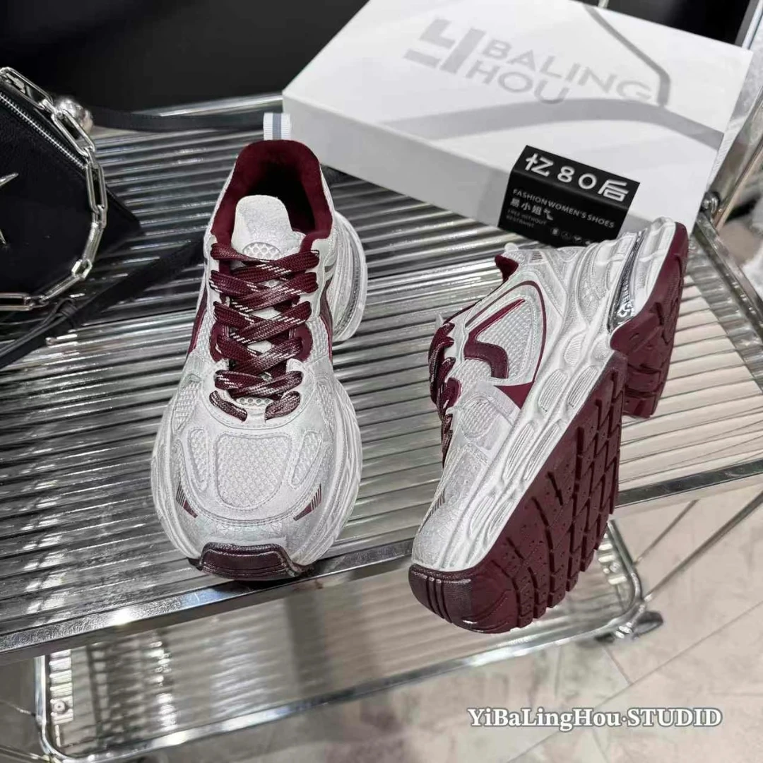 YBLH［做旧·爆裂纹·加绒老爹鞋］23-08