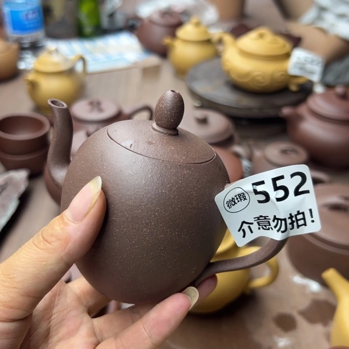 茶壶紫砂紫泥瑕疵190