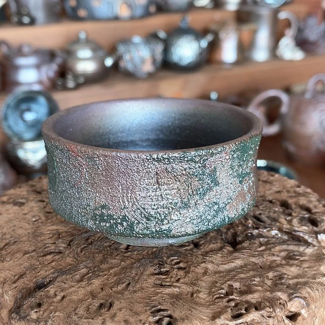 建水紫陶，全手工纯柴烧茶具，仿古青铜器，福利炸，000