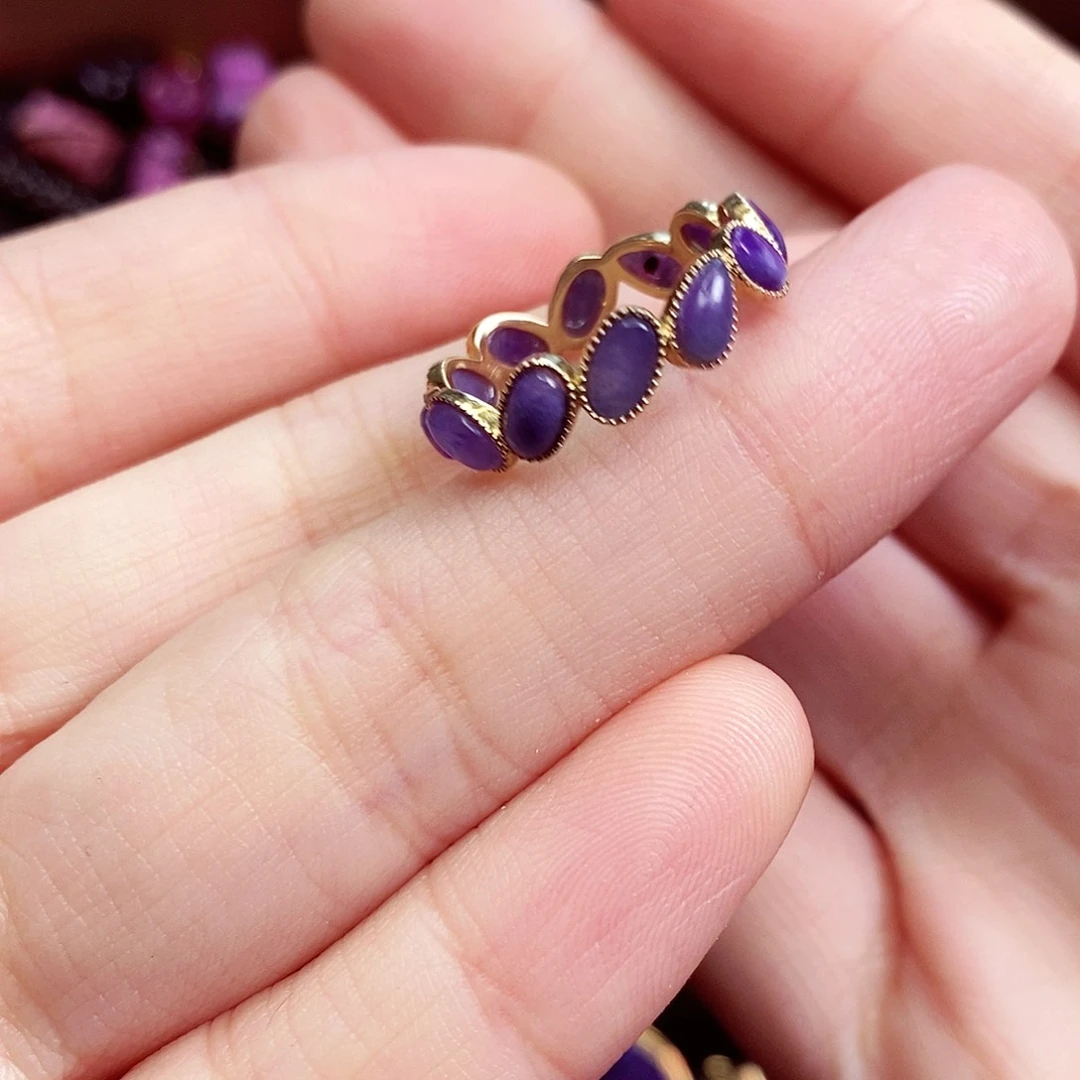 苏纪石（舒俱来）戒指18K金镶嵌