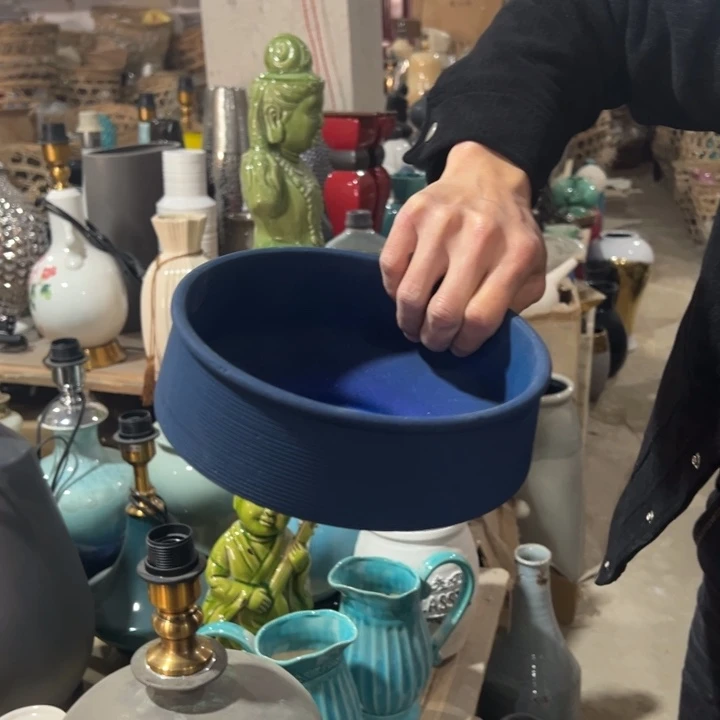 摆件高度9厘米口径19厘米微瑕捡针眼