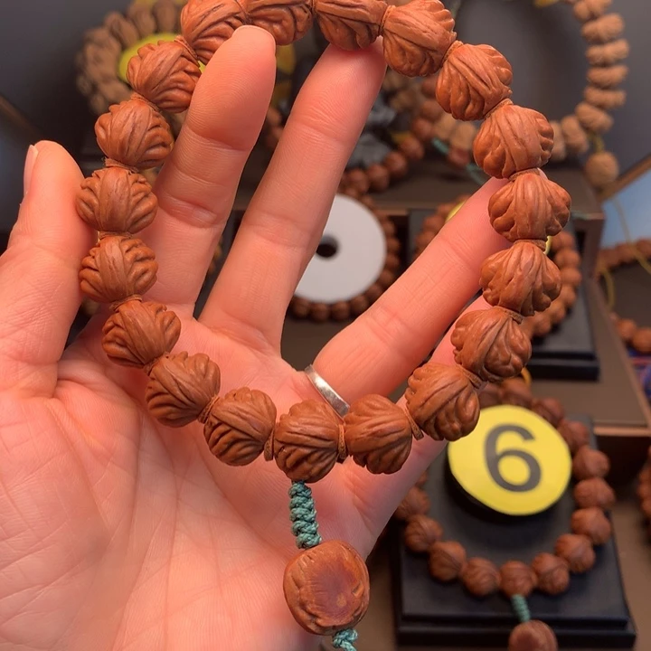 桃核吊坠天**黄野生红魔16