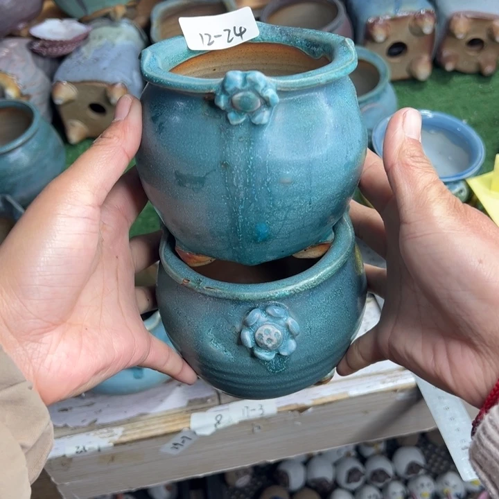 陶瓷12-24花盆小鹿园艺