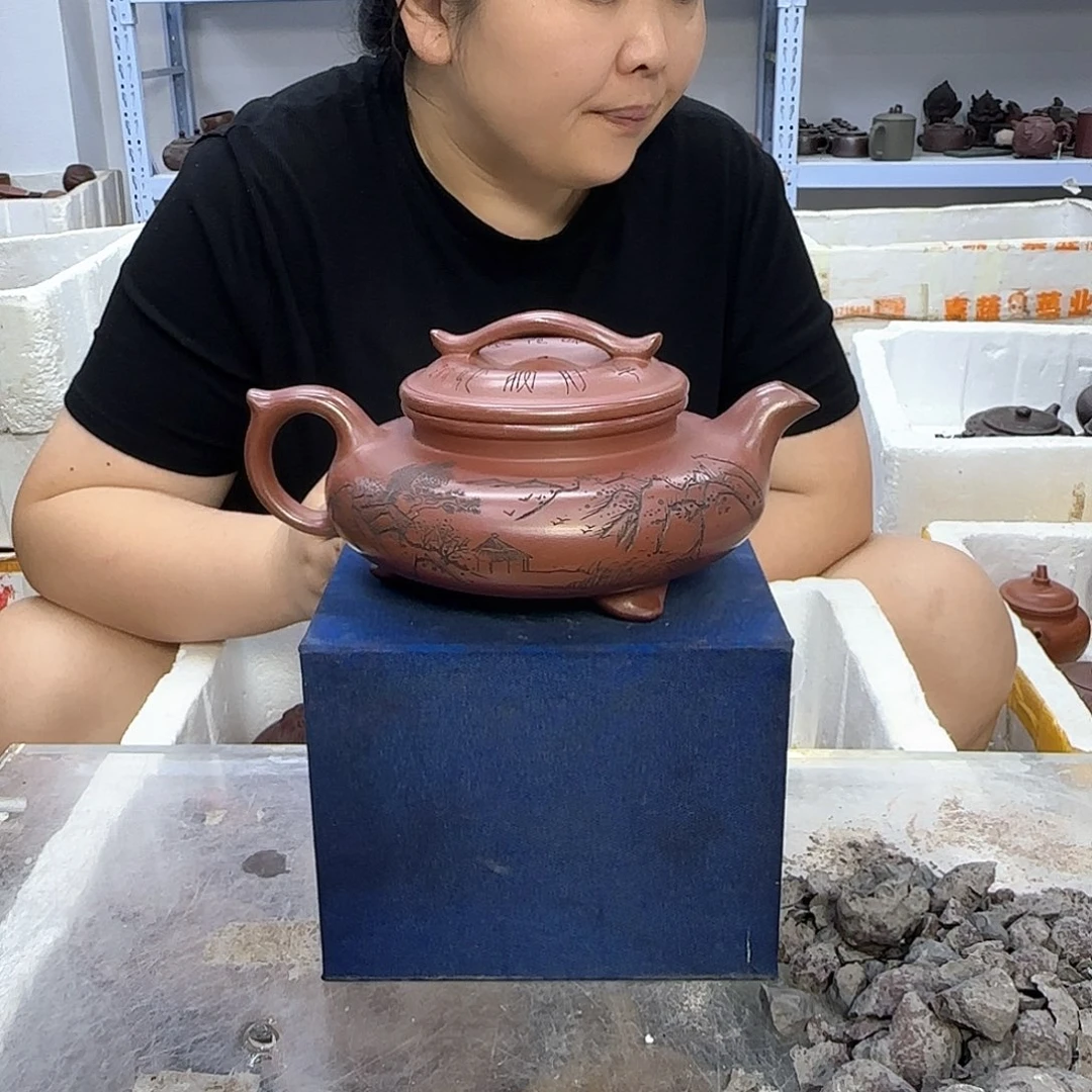 茶壶紫砂宜兴紫砂壶瑕疵