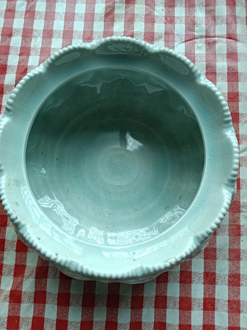 湖田窑刻花水洗一个