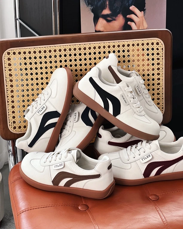 厚底平跟圆头休闲板鞋阿甘鞋运动鞋夏季休闲鞋小白鞋复古