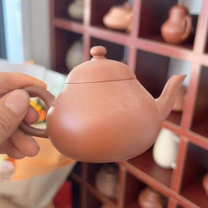 茶壶紫砂小红泥微瑕梨子150c c