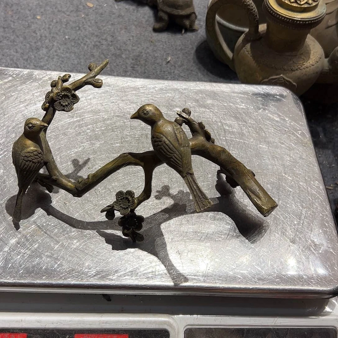 白*星微瑕疵黄铜摆件工艺品