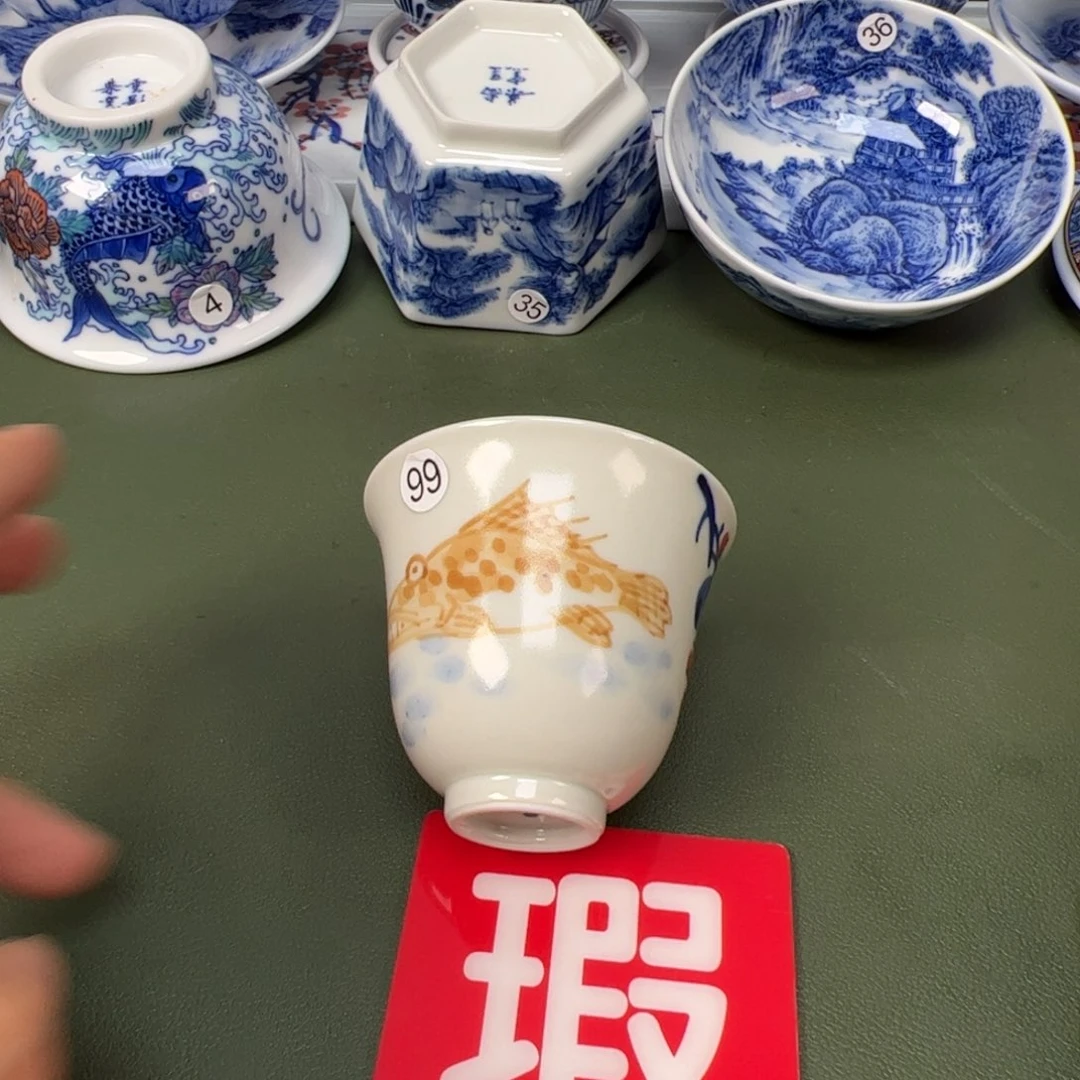 陶瓷景德镇纯手工纯手绘茶具木木99