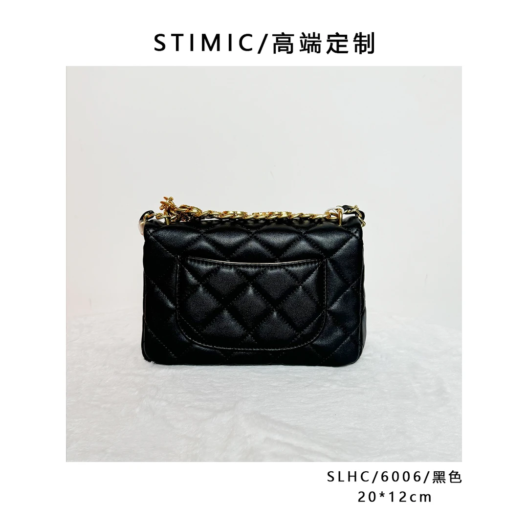 SLHC/6006/黑色paiyuge高端订制轻奢女士手提单肩斜挎包HC-020