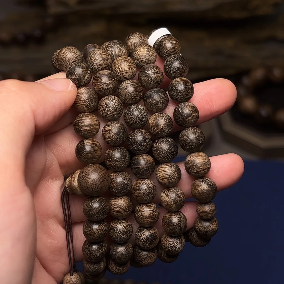 沉香手串越南芽庄白棋楠限量款0.8×108