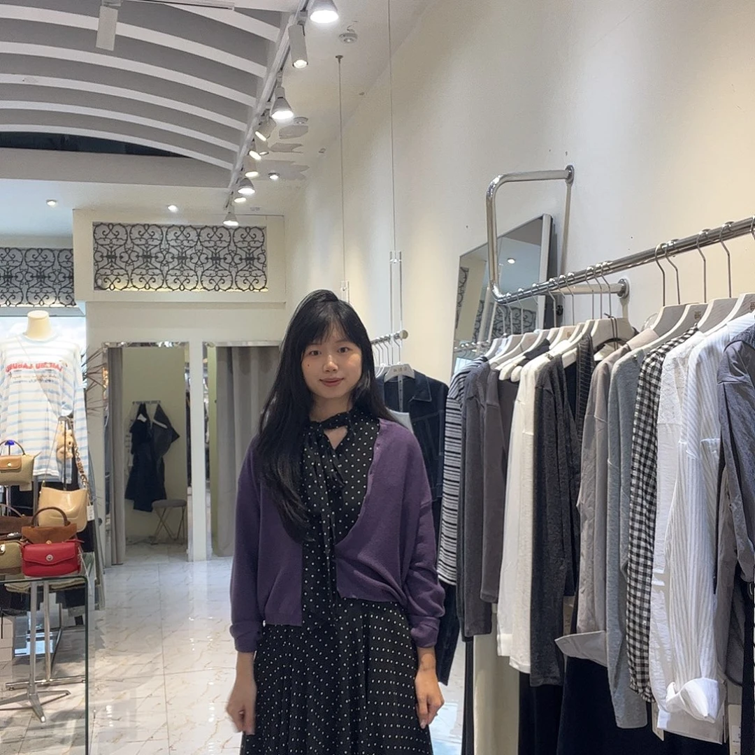 吊带波点设计感不规则前后两穿连衣裙SM