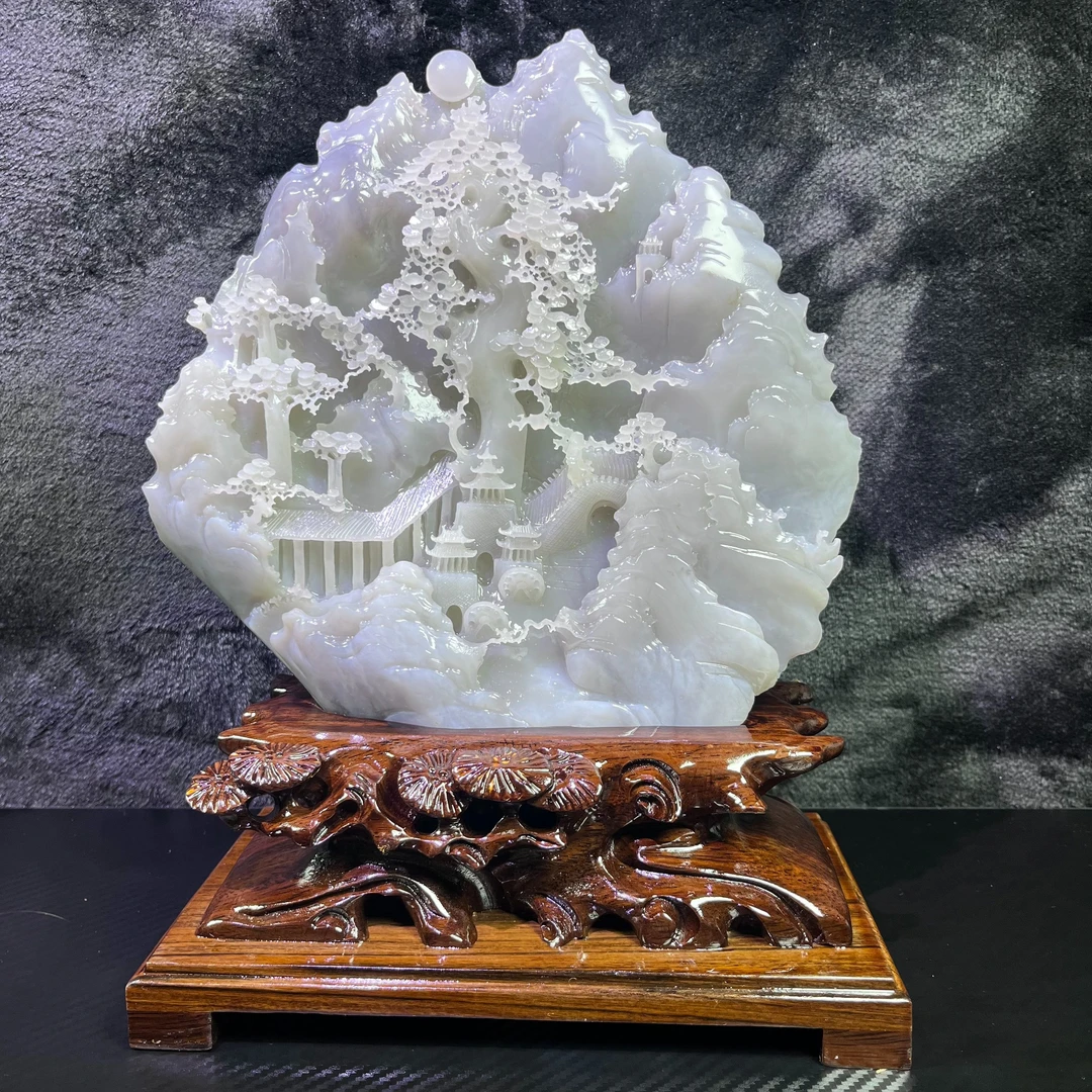 中御嘉拍卖-ZYJ-A-0702017-《步步高升》-和田玉摆件