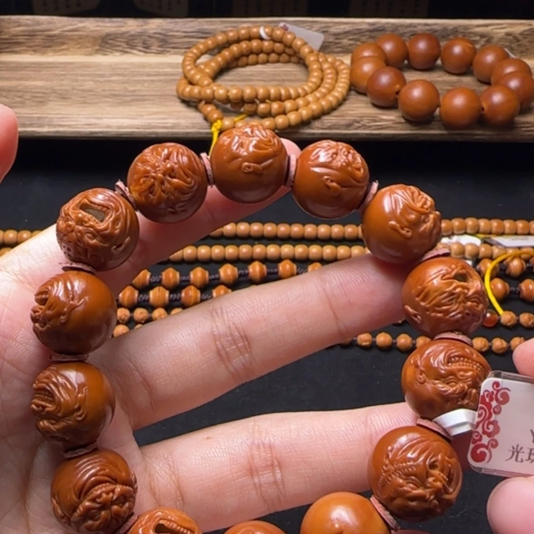【闪购商品】橄榄核手串光珠恶僧
