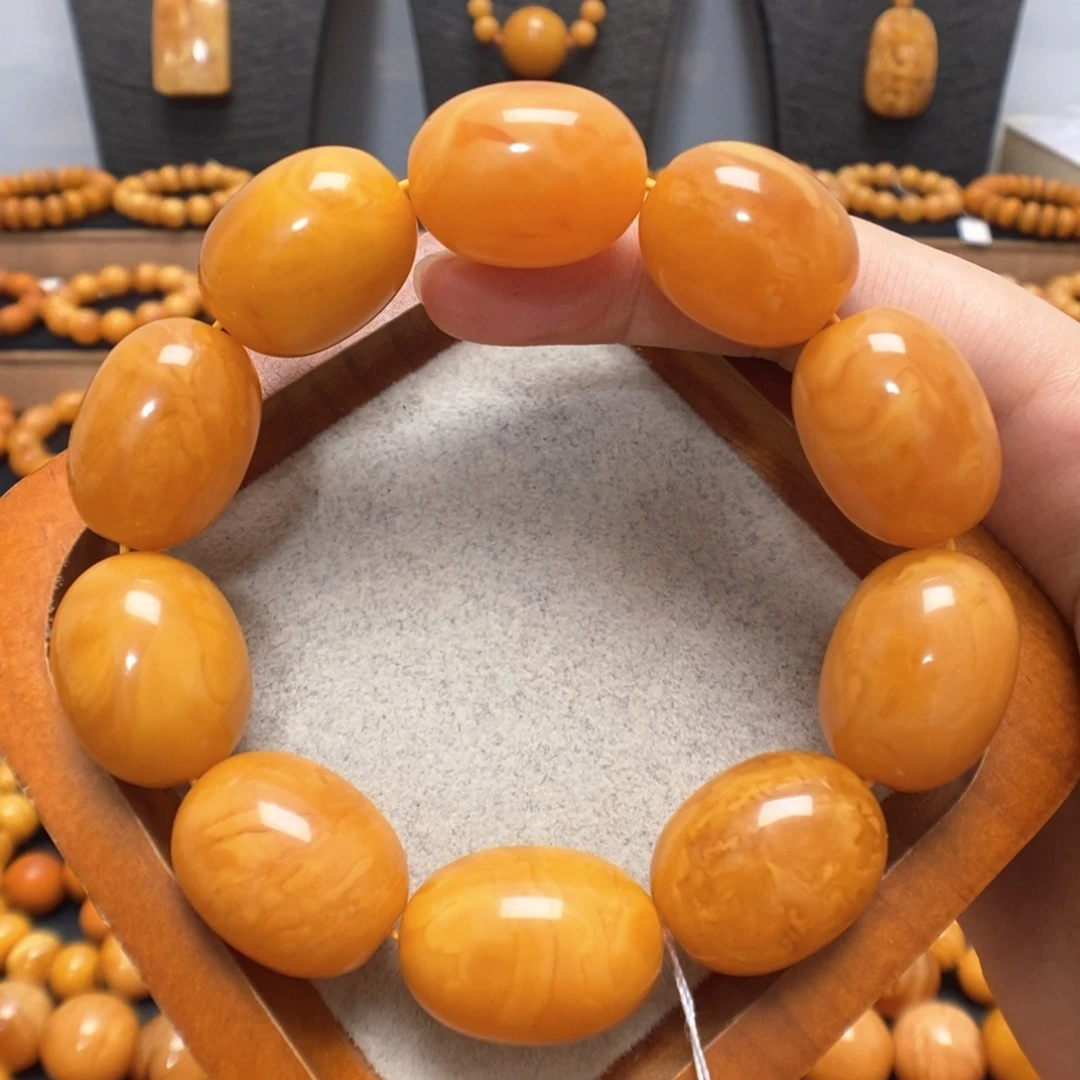 蜜蜡未镶嵌手链蜜蜡