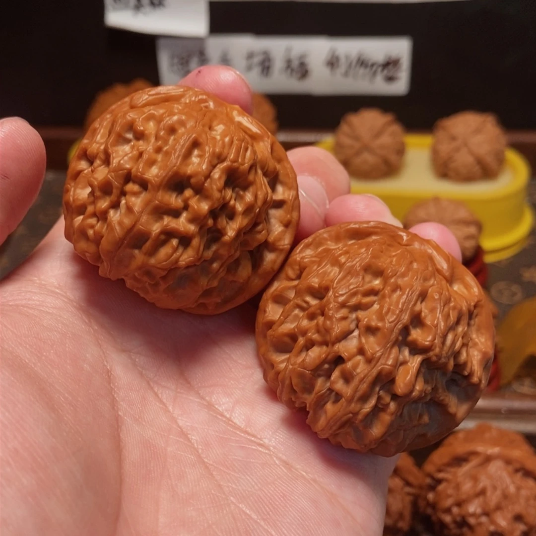 吊坠文玩核桃金麒麟45尺