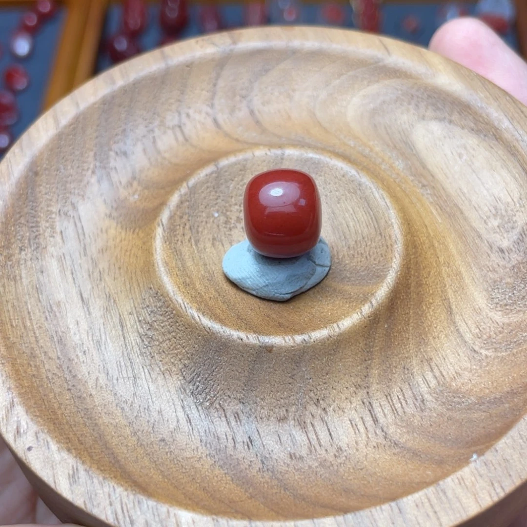 十***࿐南红玛瑙未镶嵌12.4*10.8mm锦红火焰