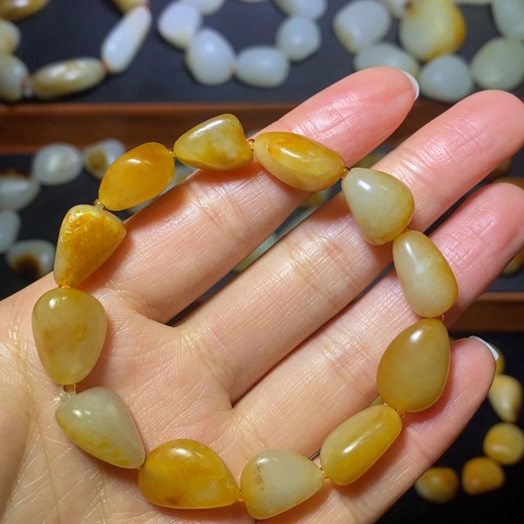 和田玉未镶嵌手链