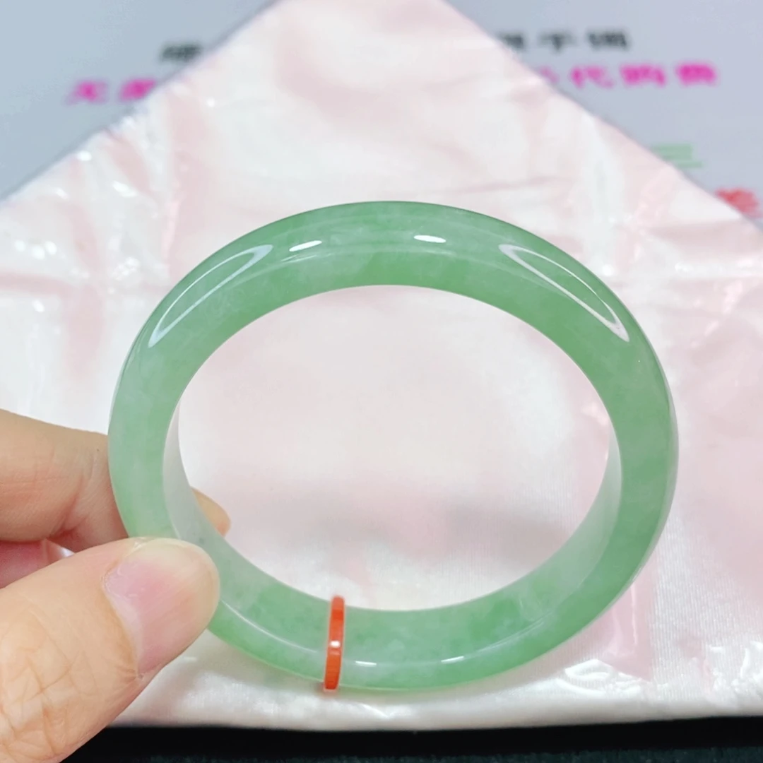 未镶嵌手镯翡翠53.3圈口正圈