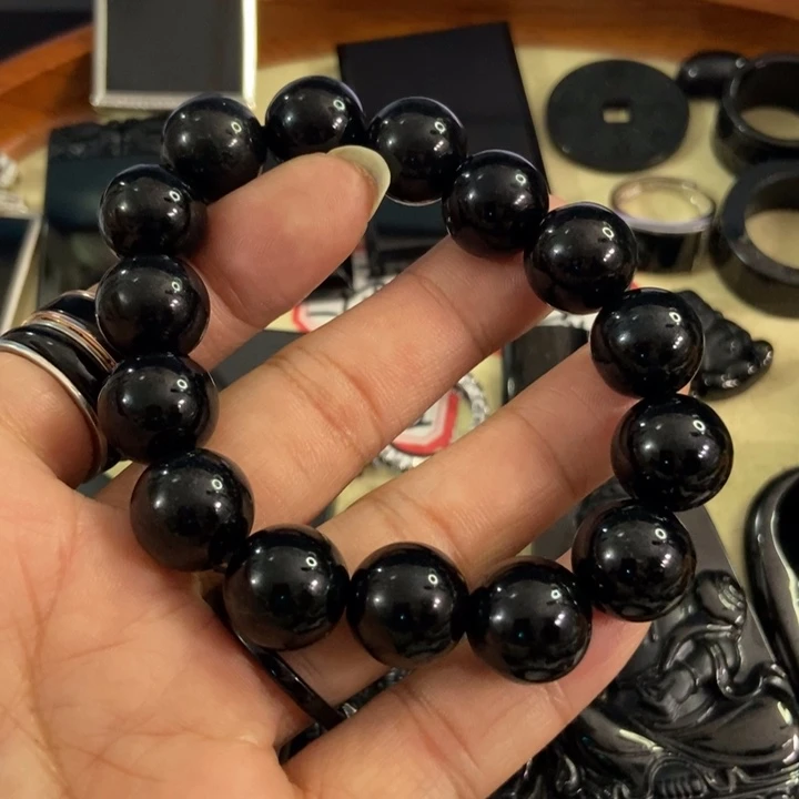 翡翠手链未镶嵌墨翠14