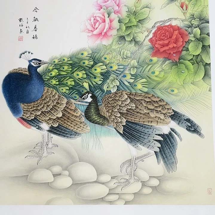 国画纯手绘国画作品