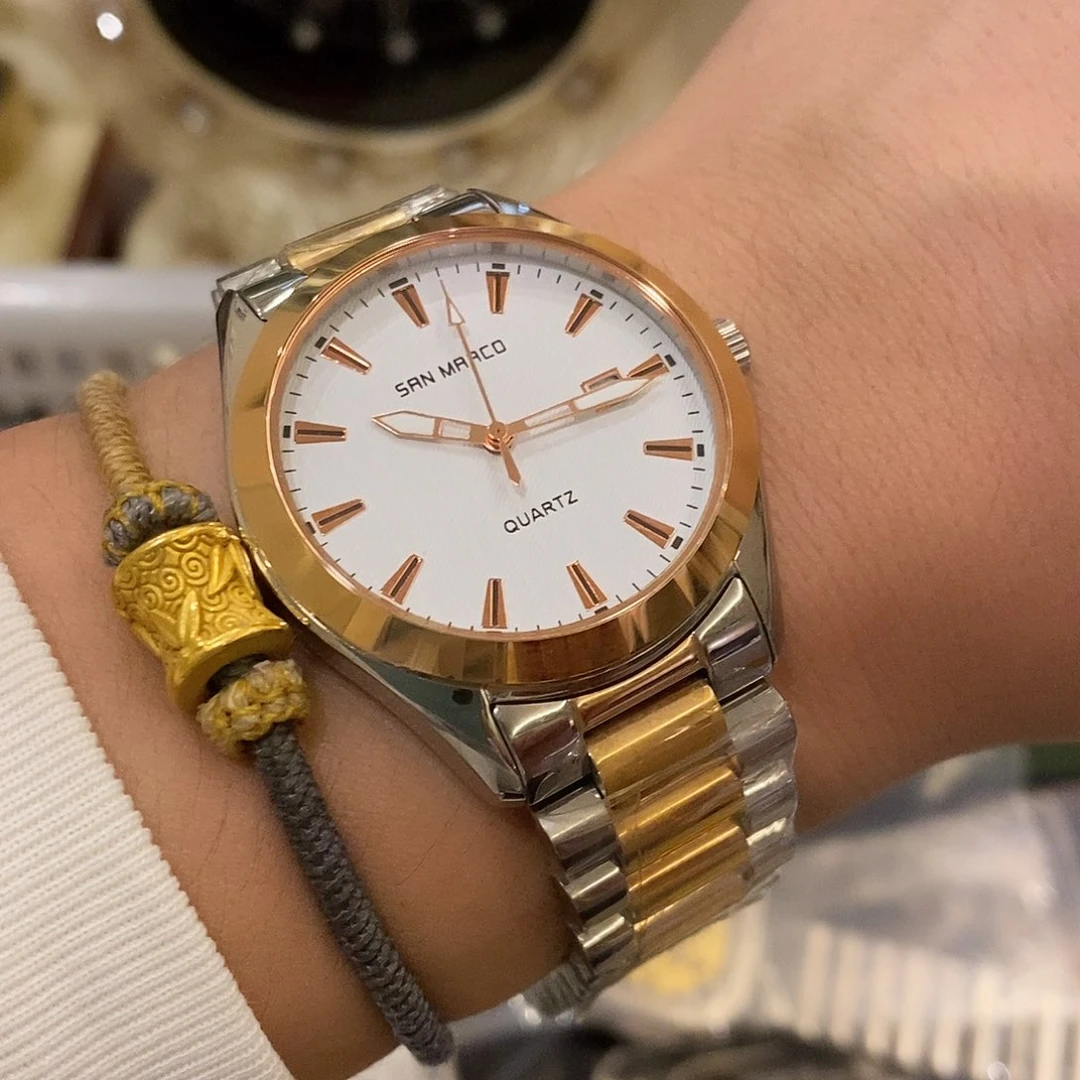 精钢意大利圣玛可腕表
