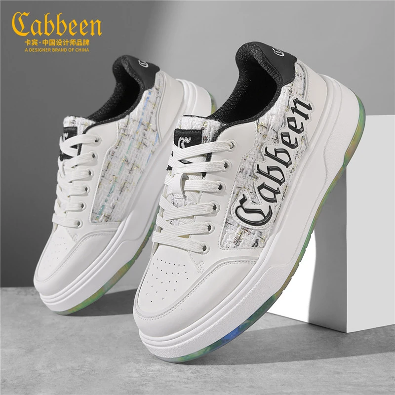 卡宾男鞋冬季小香风板鞋男明星同款厚底增高潮牌休闲百搭男生鞋子