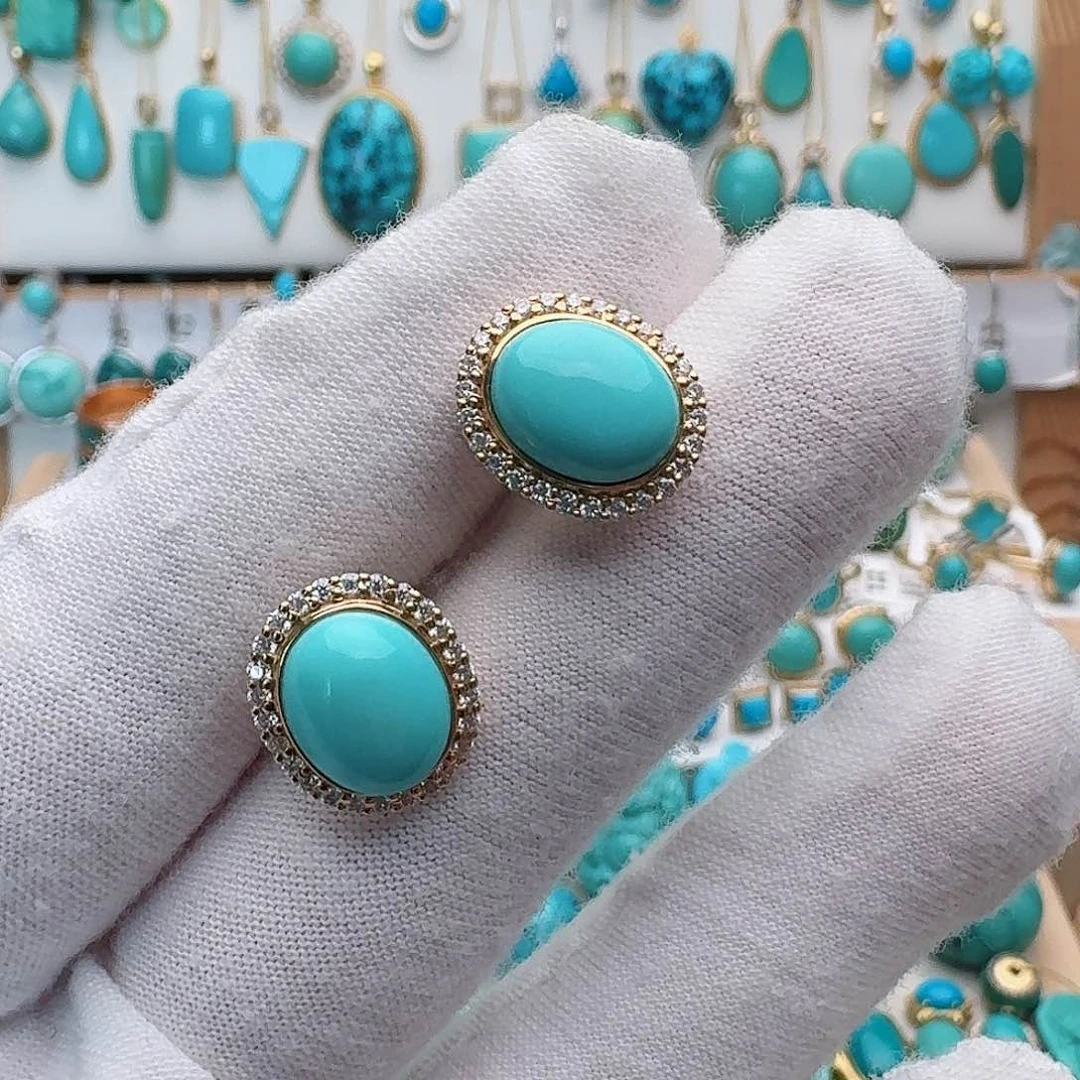 绿松石18K金镶嵌配饰S****a