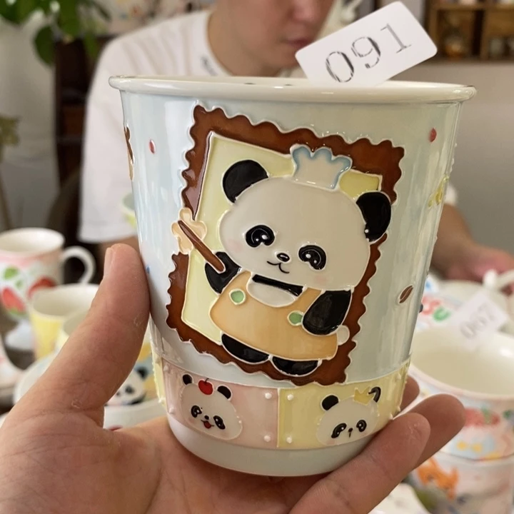 瓷片景德镇釉下彩手绘