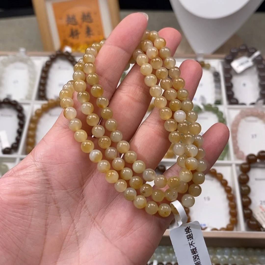手链未镶嵌和田玉（糖玉）