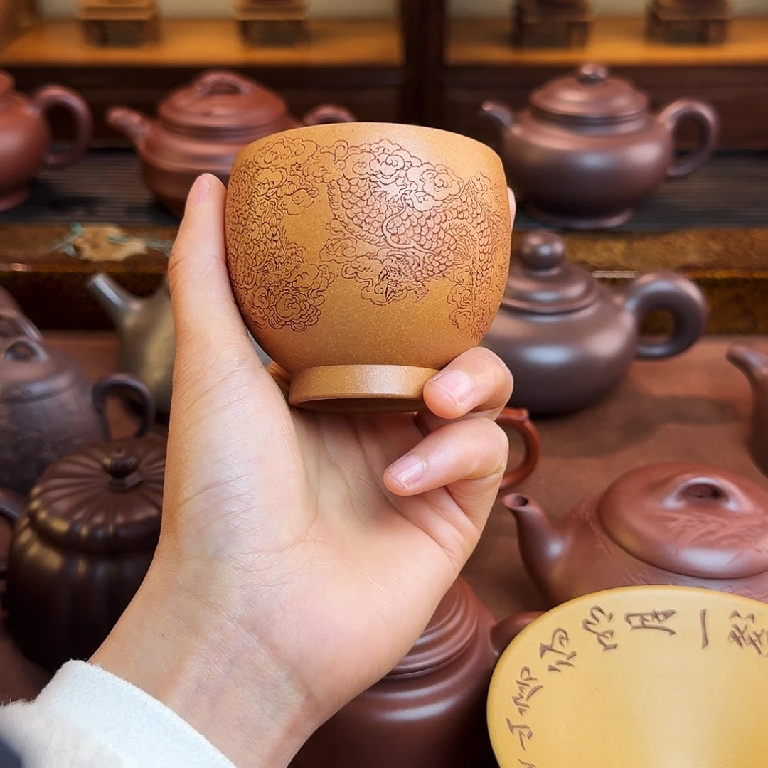 紫砂茶壶禾*主人杯，段泥