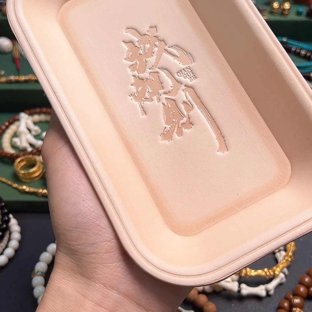 鹿骨手串/手链皮托盘