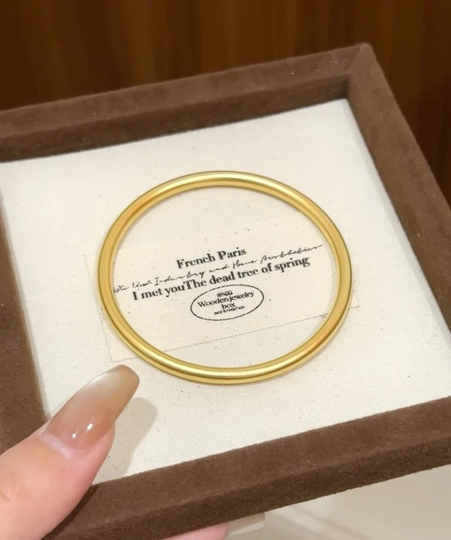 古法素圈手镯经典时尚百搭生日送礼小众满分礼物