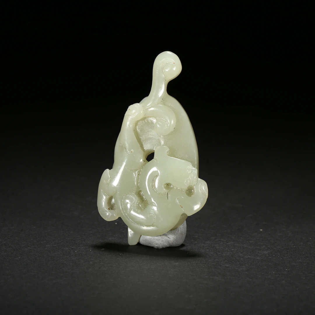 民国*浮雕龙纹玉佩/WBGS251015003/和田玉【北京文博】