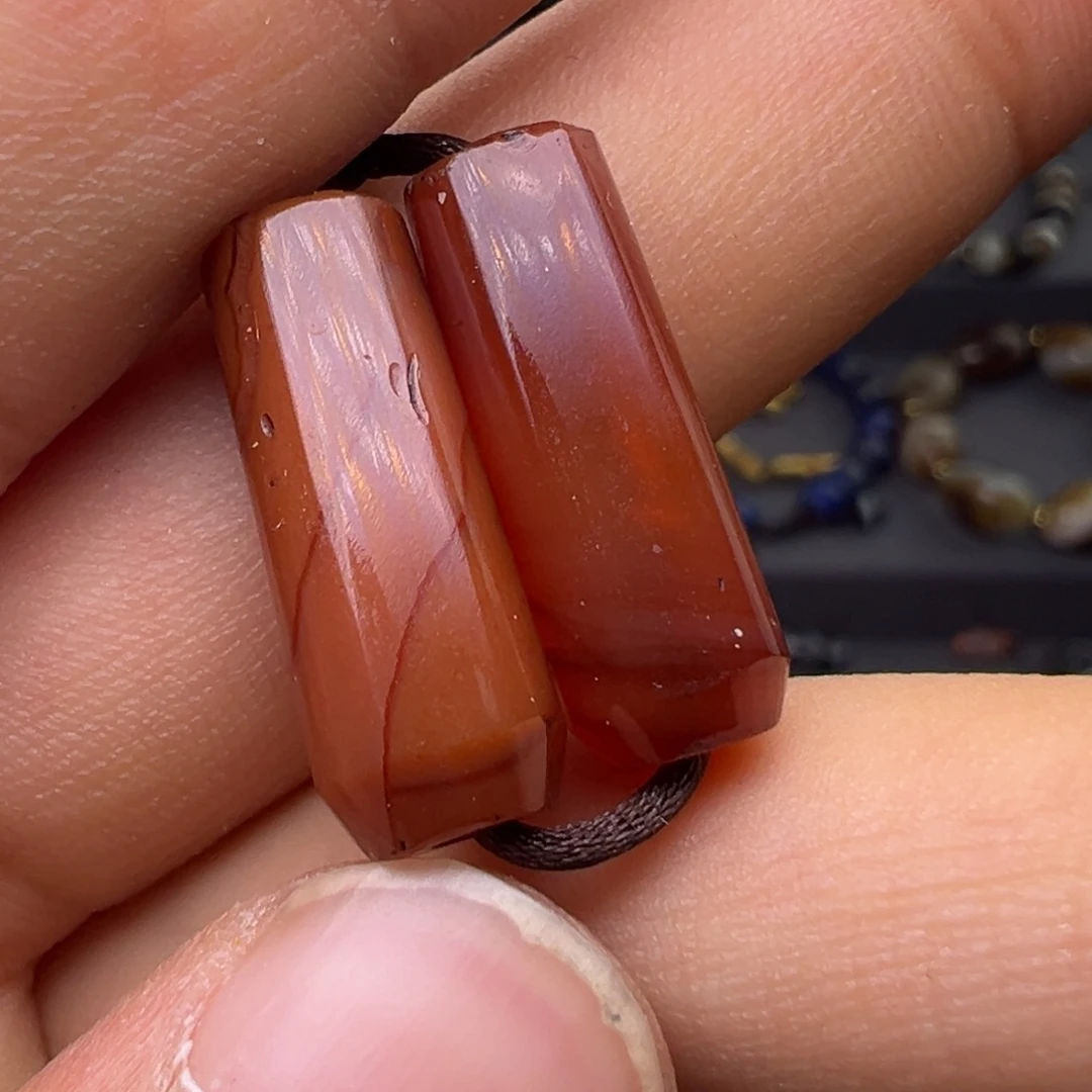 玛瑙/玉髓合金玛瑙对珠