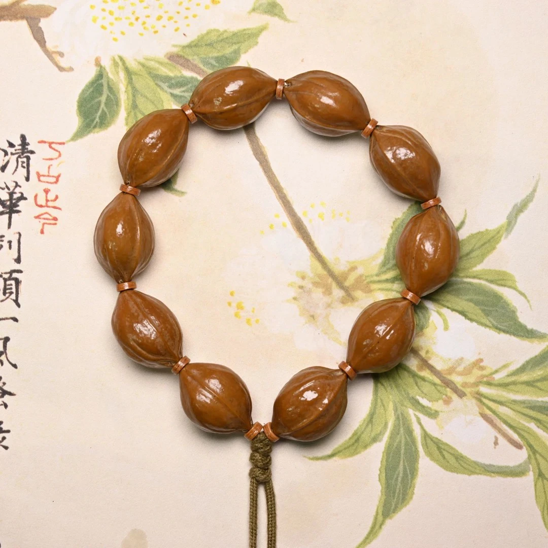 19.28·精挑款·梅林铁核原生态素串橄榄核树主一手货源199