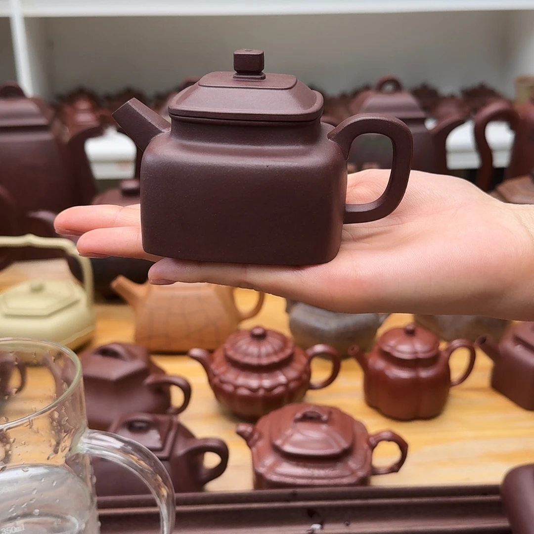 茶壶紫砂紫砂壶四方德钟160cc