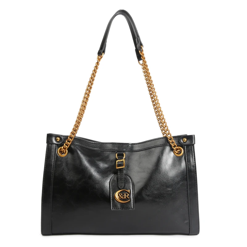 【云云甄选】SKL-7309-黑色 单肩软面轻奢腋下百搭女士经典