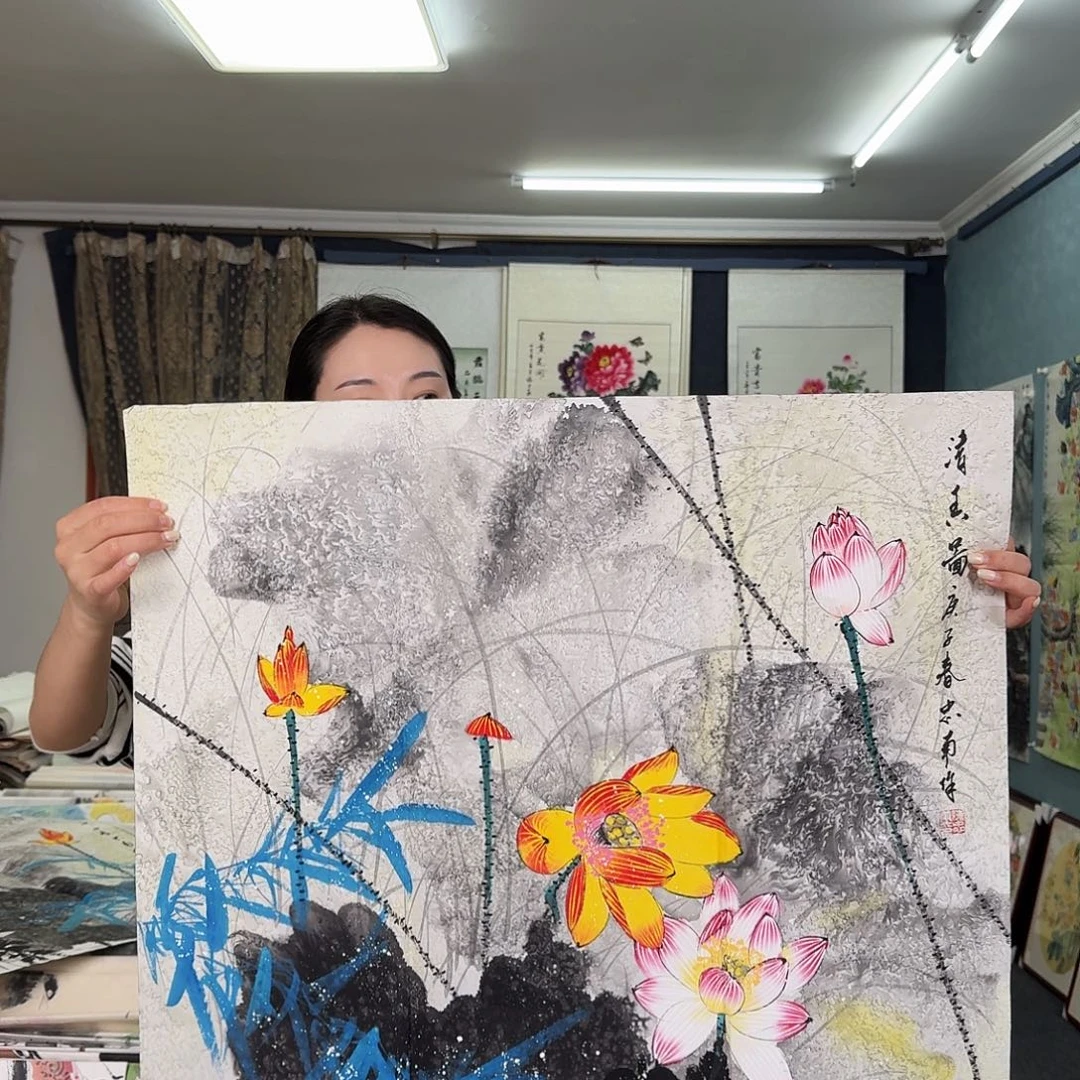 纯手绘国画作品作品