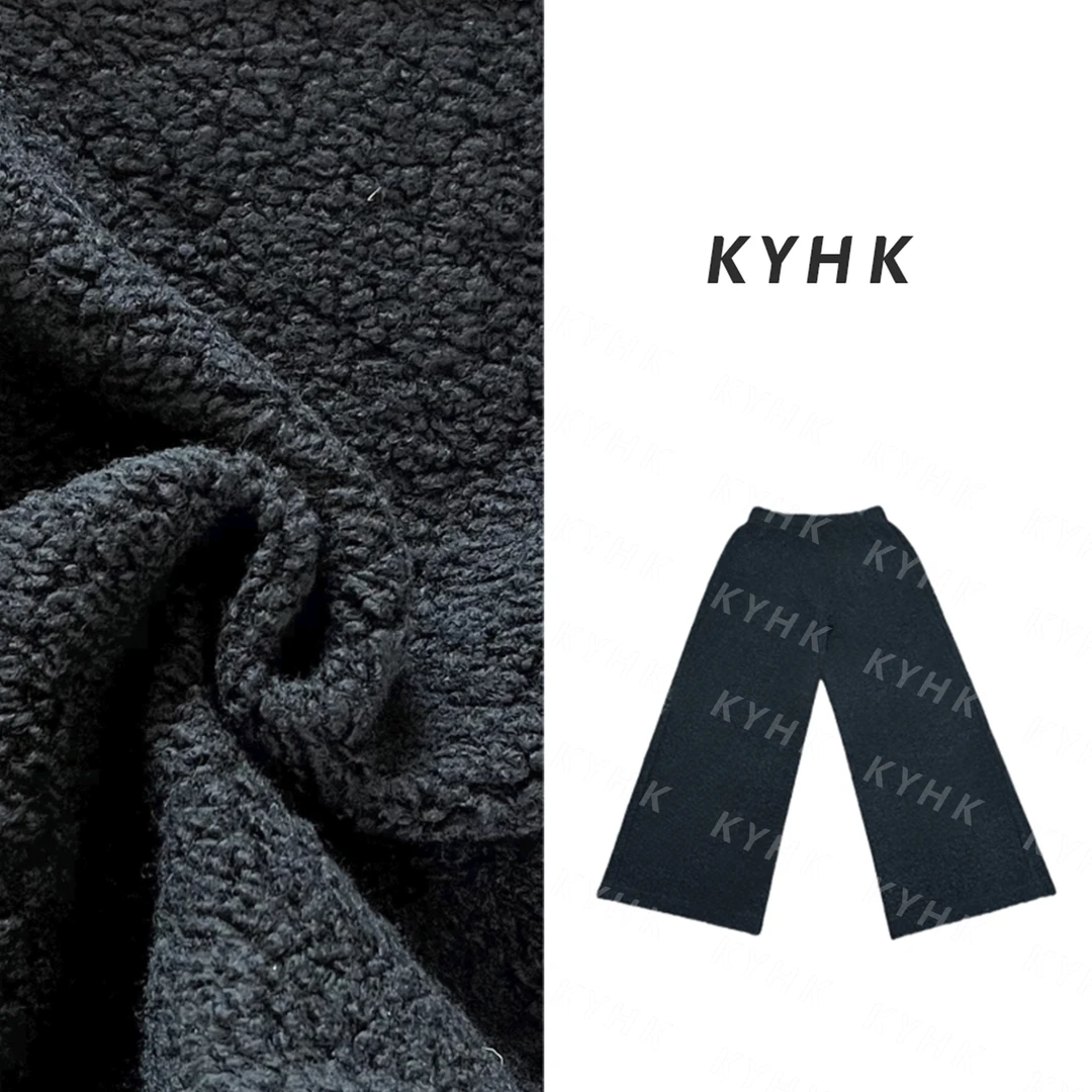 KYHK极简混纺颗粒绒百搭阔腿裤（长款）241170