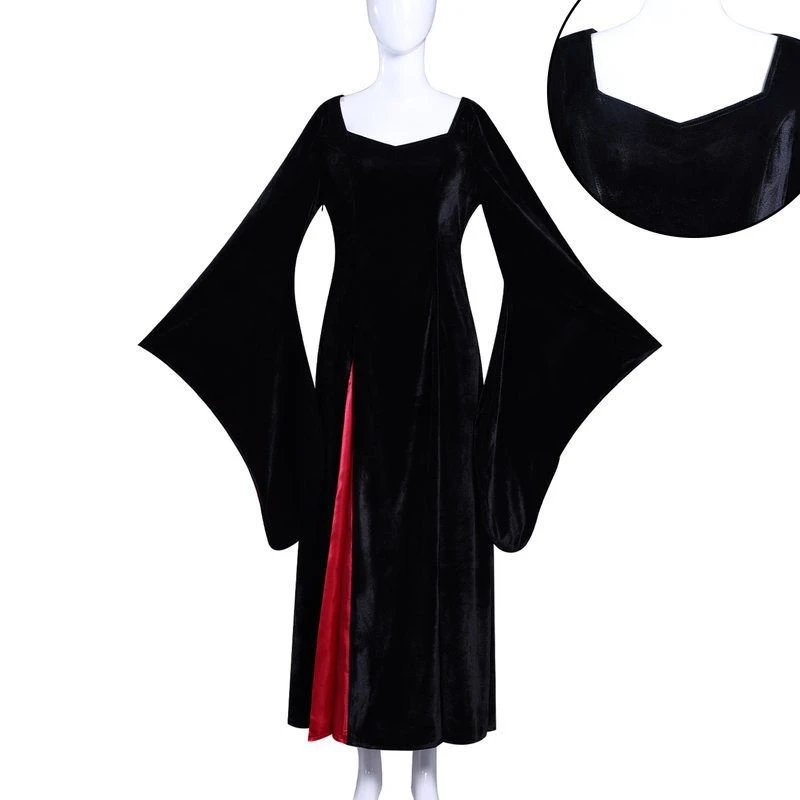 星期三第二季cos服亚当斯一家蒂丝黑色礼服cosplay万圣节服装