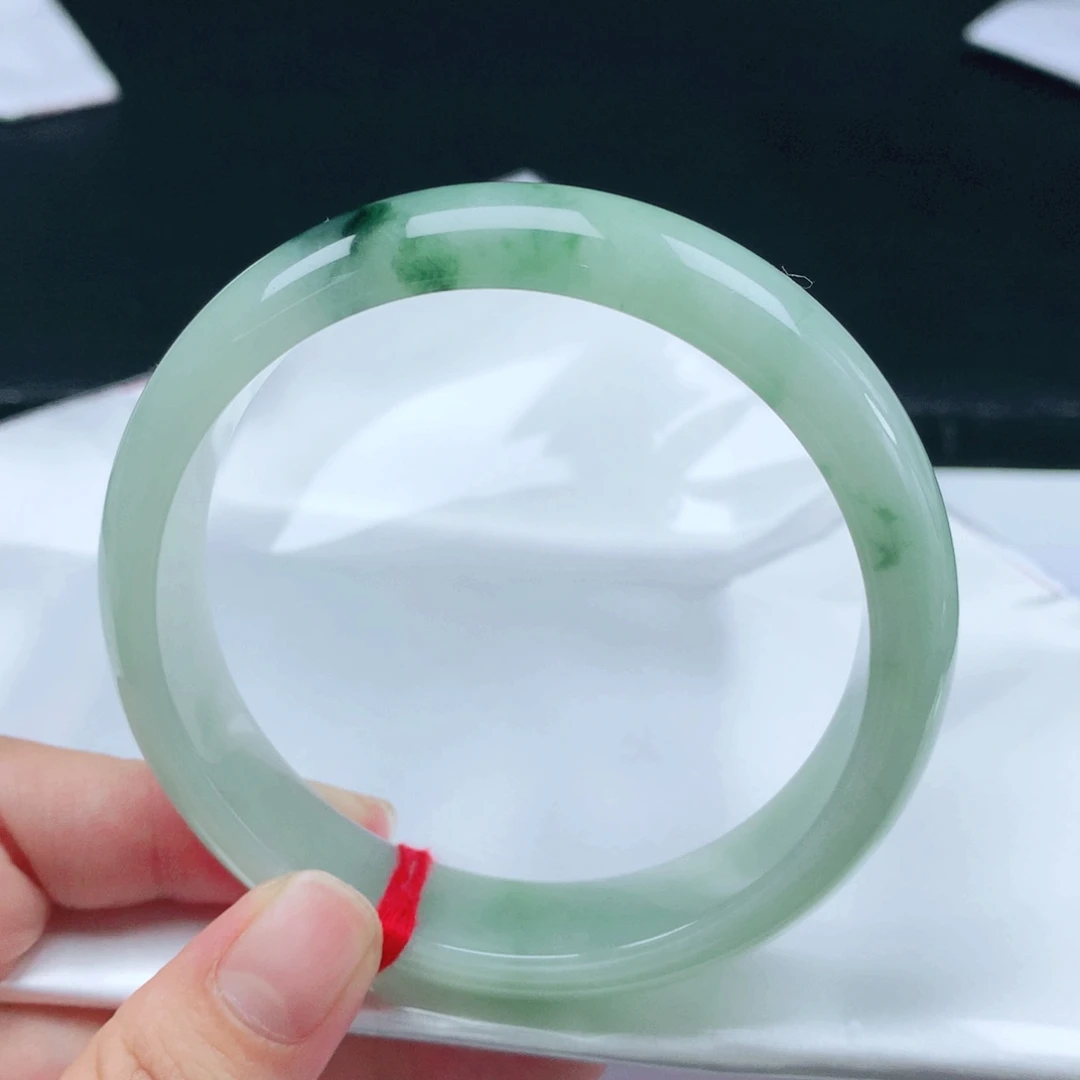 未镶嵌手镯翡翠正圈62+