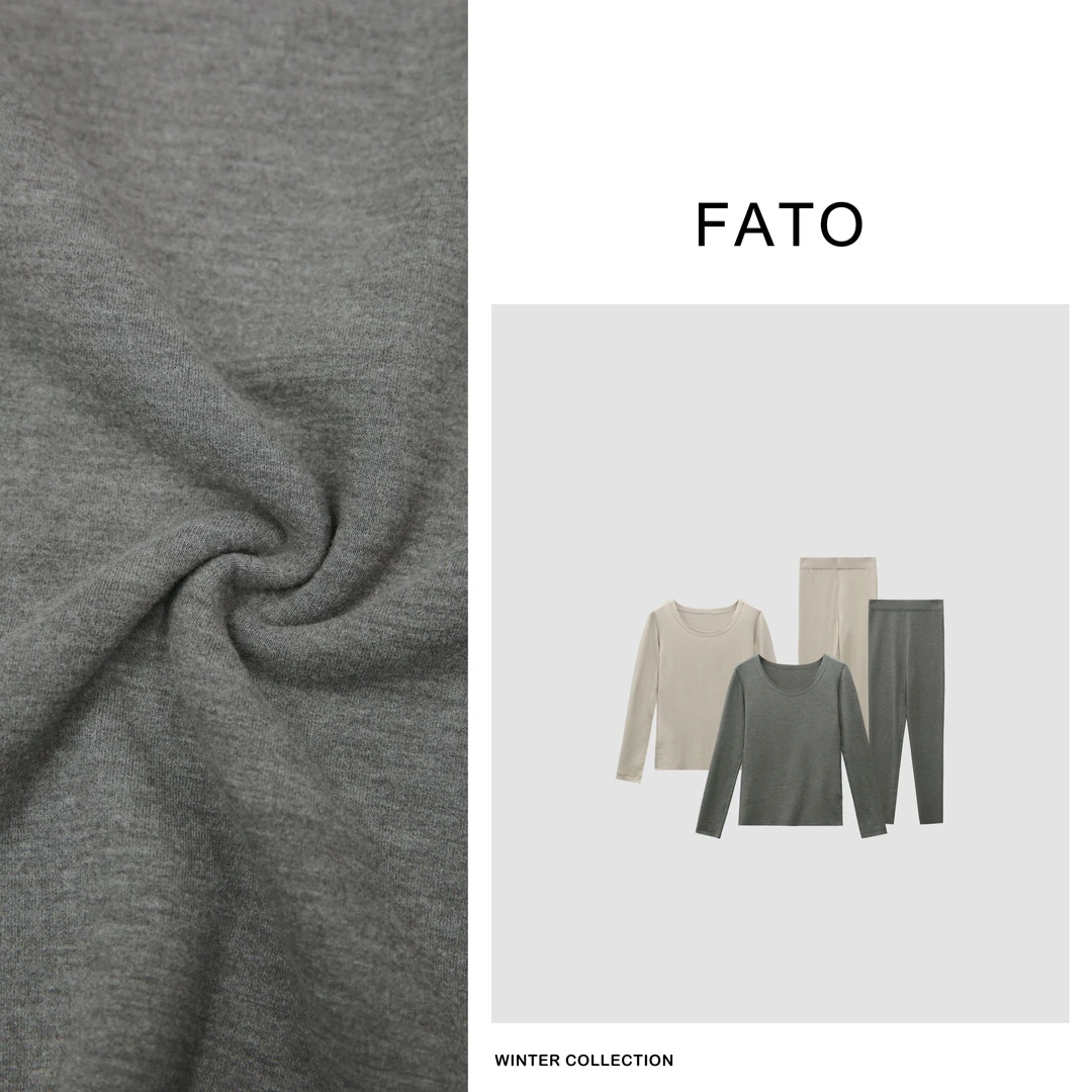 郑买买【软糯保暖内衣】秋冬新款舒适亲肤加绒打底内衣 TB41031TZ