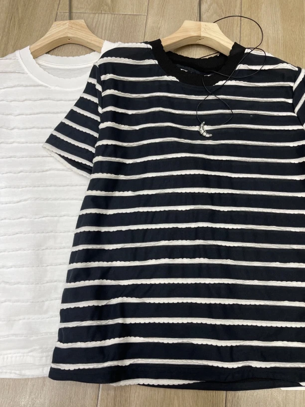 【大欣家】7038「立体波浪边」高品T恤