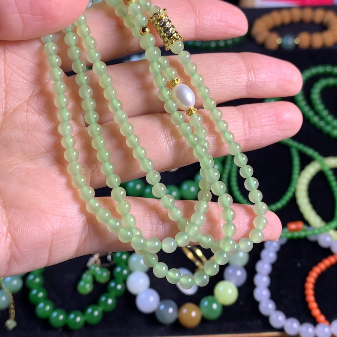 和田玉未镶嵌手链