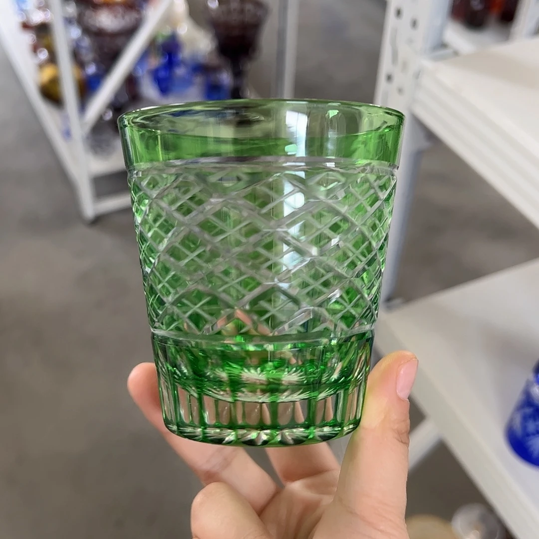 水晶玻璃平底款微瑕一个